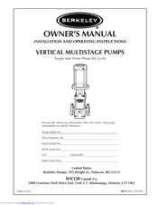 Berkeley BVM2-30/2 Owner's Manual