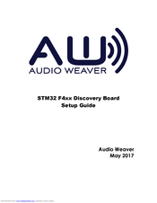 Audio Weaver STM32F407 Setup Manual