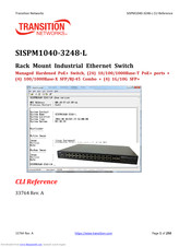 Transition Networks SISPM1040-3248-L Cli Reference Manual