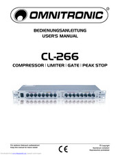 Omnitronic CL-266 User Manual