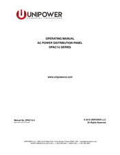 Unipower DPAC1U Series Operating Manual