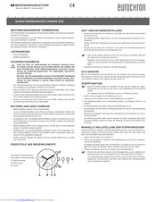 Eurochron CHRONO 901 Operating Instructions Manual