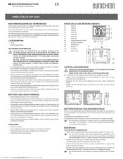 Eurochron EDT 4002 Operating Instructions Manual