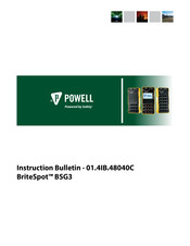 Powell BriteSpot BSG3 Instruction Bulletin