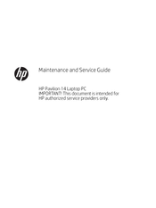 HP Pavilion 14-ce0000 Maintenance And Service Manual