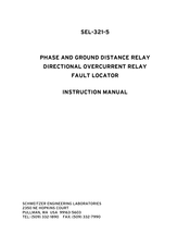 Schweitzer Engineering Laboratories SEL-321-5 Instruction Manual