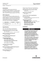 Emerson ACE97 Installation Manual