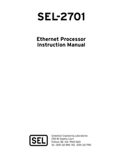 Schweitzer Engineering Laboratories SEL-2701 Instruction Manual