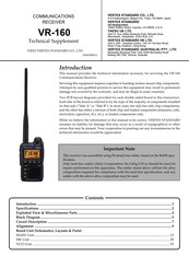 Vertex VR-160 Technical Supplement