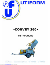 Utiform Convey 260 Instructions Manual