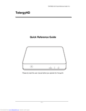 TelergyHD THD709QC-64-IP Quick Reference Manual