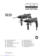Metabo KHE 2444 Original Instructions Manual
