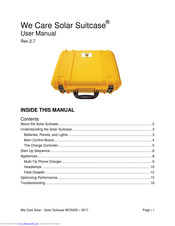 We Care Solar Suitcase WCS200 User Manual