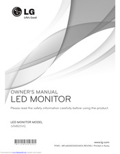 LG 32MB25VQ Owner's Manual