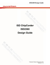 Nuvoton ISD2360 Design Manual