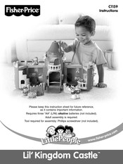 Fisher Price Lil' Kingdom Castle C1159 Instructions Manual