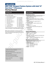 Advantech MIC-7420 Startup Manual