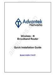 Advantek Networks AWN-11N-RT Quick Installation Manual