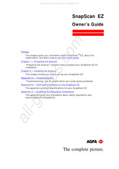 AGFA SnapScan EZ Owner's Manual