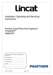 Lincat P8SP4PT Installation, Operating And Servicing Instructions