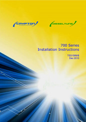 Crypton 700 Series Installation Instructions Manual