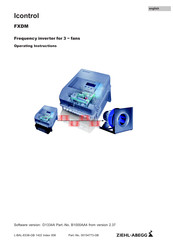 ZIEHL-ABEGG Icontrol FXDM7.5AQ Operating Instructions Manual