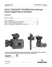 Emerson Fisher FIELDVUE DVC6005 Series Quick Start Manual