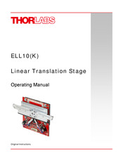 THORLABS ELL10(K) Operating Manual