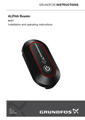 Grundfos Alpha Reader Installation And Operating Instrucitons