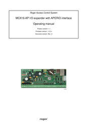 Roger MCX16-AP Operating Manual