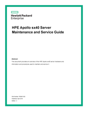 HPE Apollo sx40 Maintenance And Service Manual