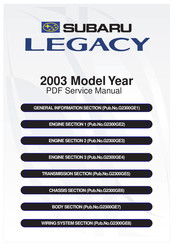 Subaru 2003 Legacy Service Manual