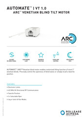 rollease acmeda AUTOMATE ARC Manual