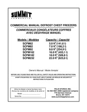Summit SCFM62 Owner's Manual