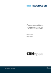Faulhaber MCLM 300x CO Series Communication Function Manual