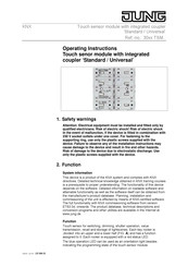 Jung 30XX TSM Series Operating Instructions Manual