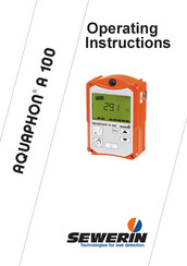 sewerin Aquaphon A 100 Operating Instructions Manual