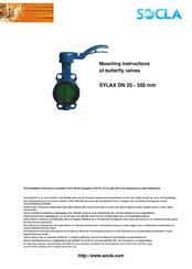 Socla SYLAX DN 32/40 Mounting Instructions