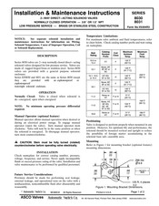 Asco 8030 Series Installation & Maintenance Instructions