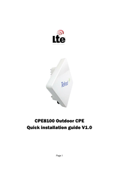 Telrad CPE8100 Quick Installation Manual