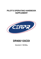 Robin DR400/RP Pilot Operating Handbook