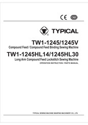 Typical TW1-1245 Operation Instructions And Parts Manual