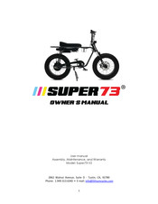Lithium Cycles Super73-V2 Owner's Manual