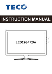 TEC LED22GFRDA Instruction Manual