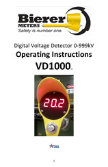 Bierer VD1000 Operating Instructions Manual