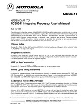 Motorola MC68341 User Manual