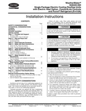Carrier WeatherMaker 50A020-060 Installation Instructions Manual
