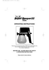 Earlex Super Sprayer 85 SG85 Operating Instructions Manual
