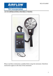 Airflow Instruments AV 30 Operating Instructions Manual