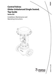 metso GU series Installation, Maintenance And Operation Instructions